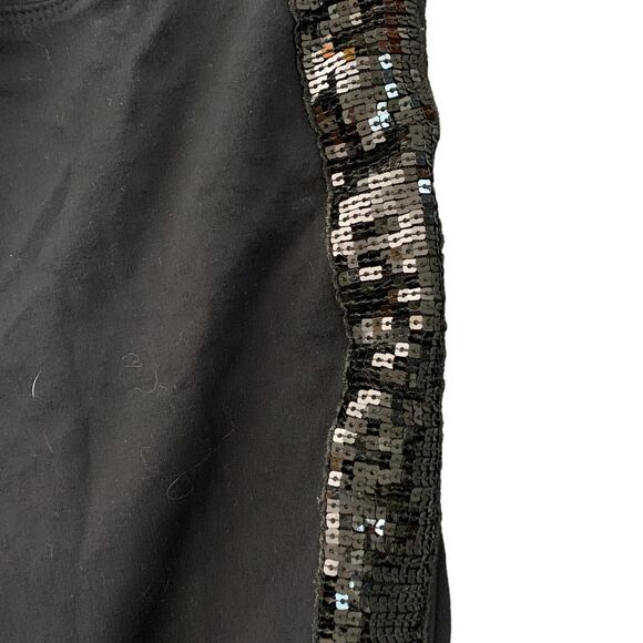 Roz & Ali Black Leggings With Sequins Medium - Picture 2 of 4